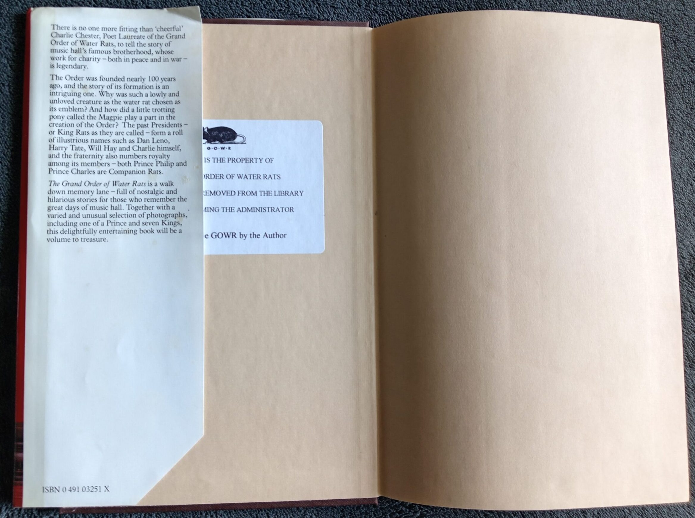 The Grand Order of Water Rats: Book by Charlie Chester - Image 6