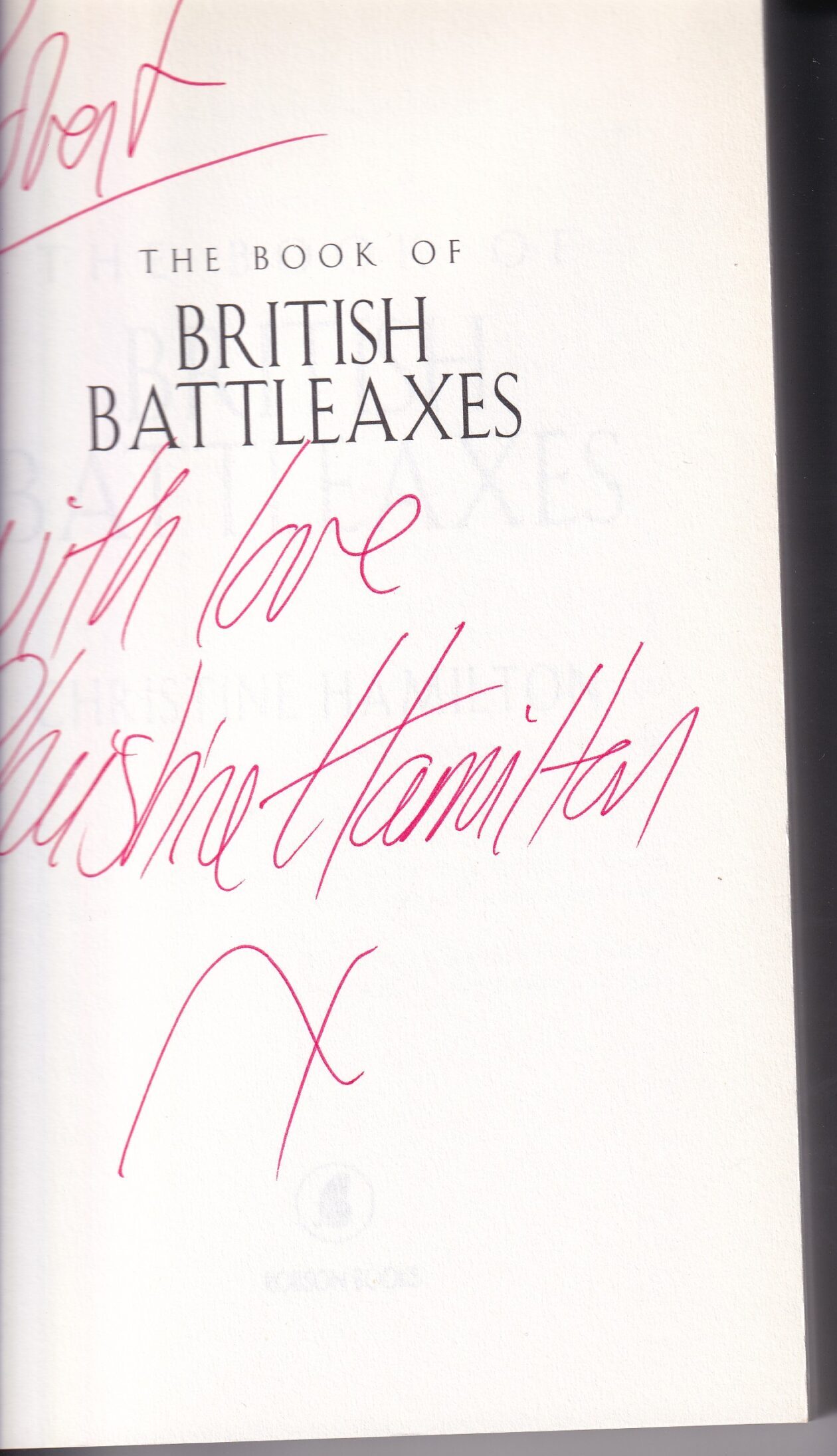 The Book of British Battleaxes Paperback Book by Christine Hamilton
