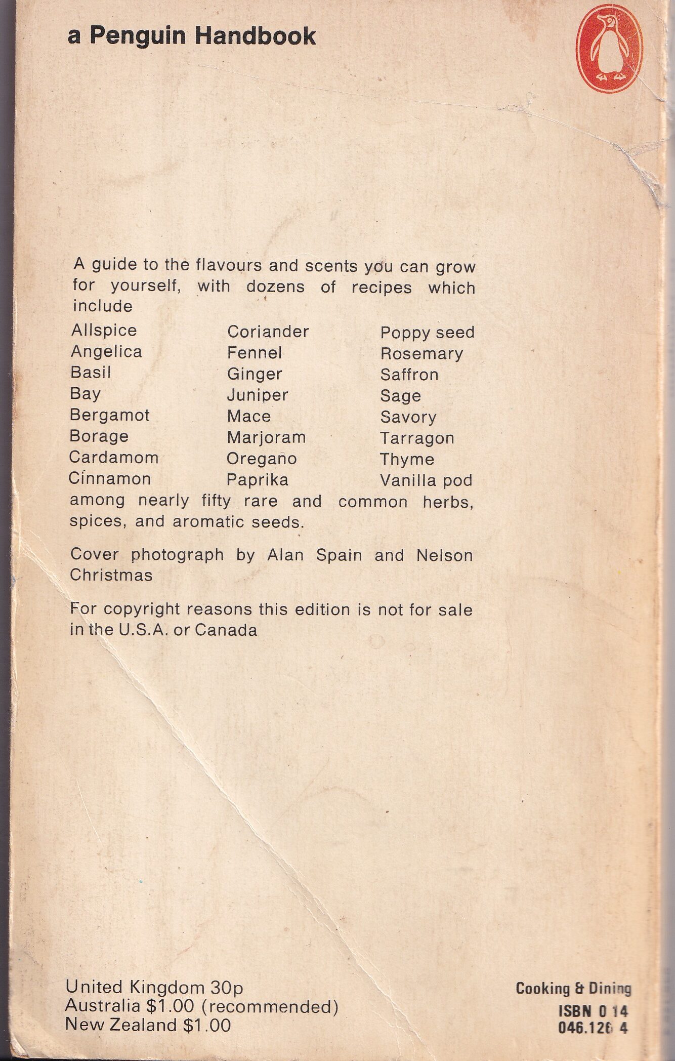 The Penguin Book of Herbs and Spices by Rosemary Hemphill