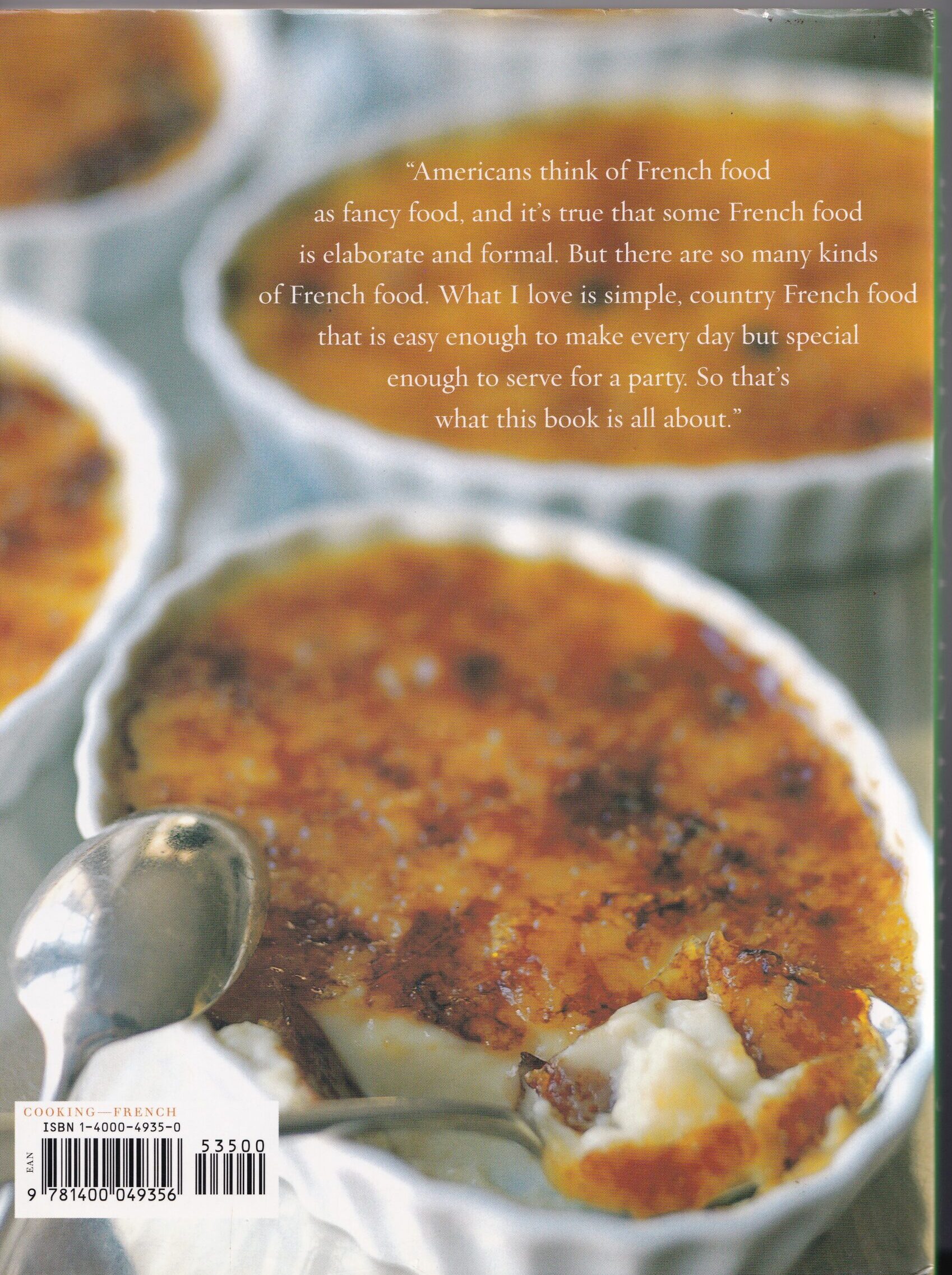 BAREFOOT IN PARIS: Hardback Cookbook by Ina Garten