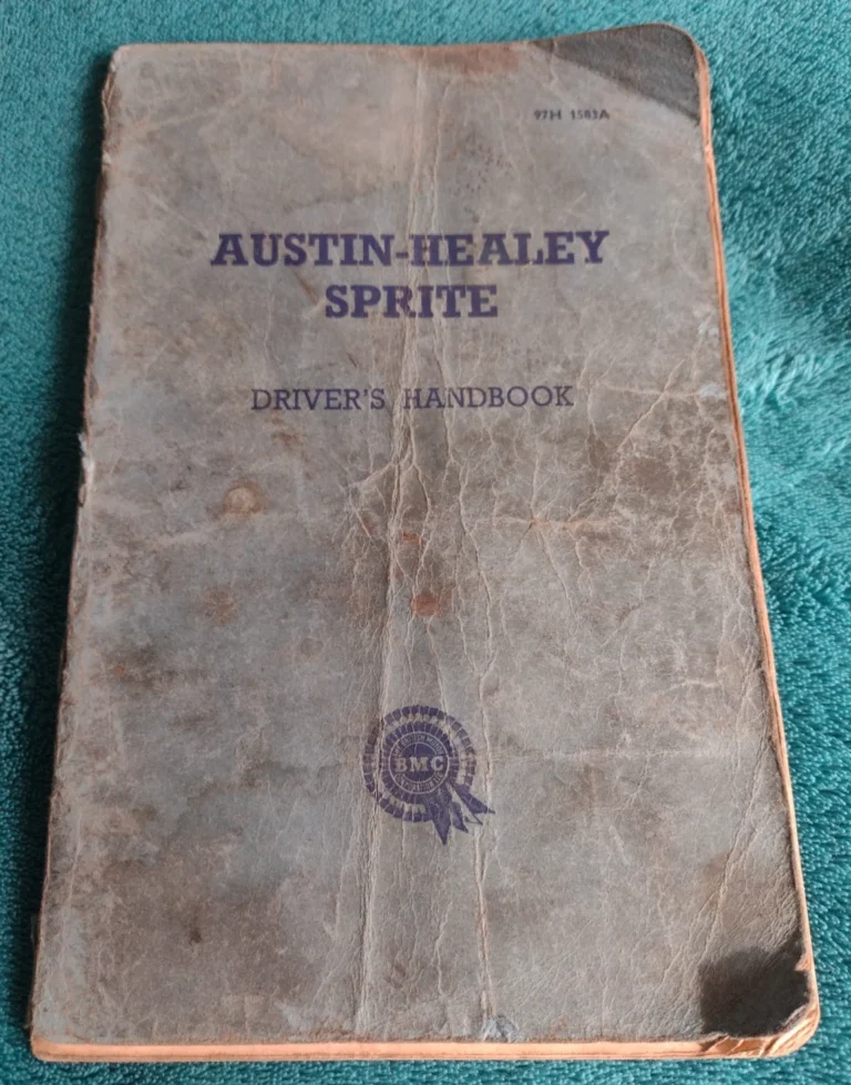 AUSTIN HEALEY SPRITE DRIVERS HANDBOOK JULY 1958
