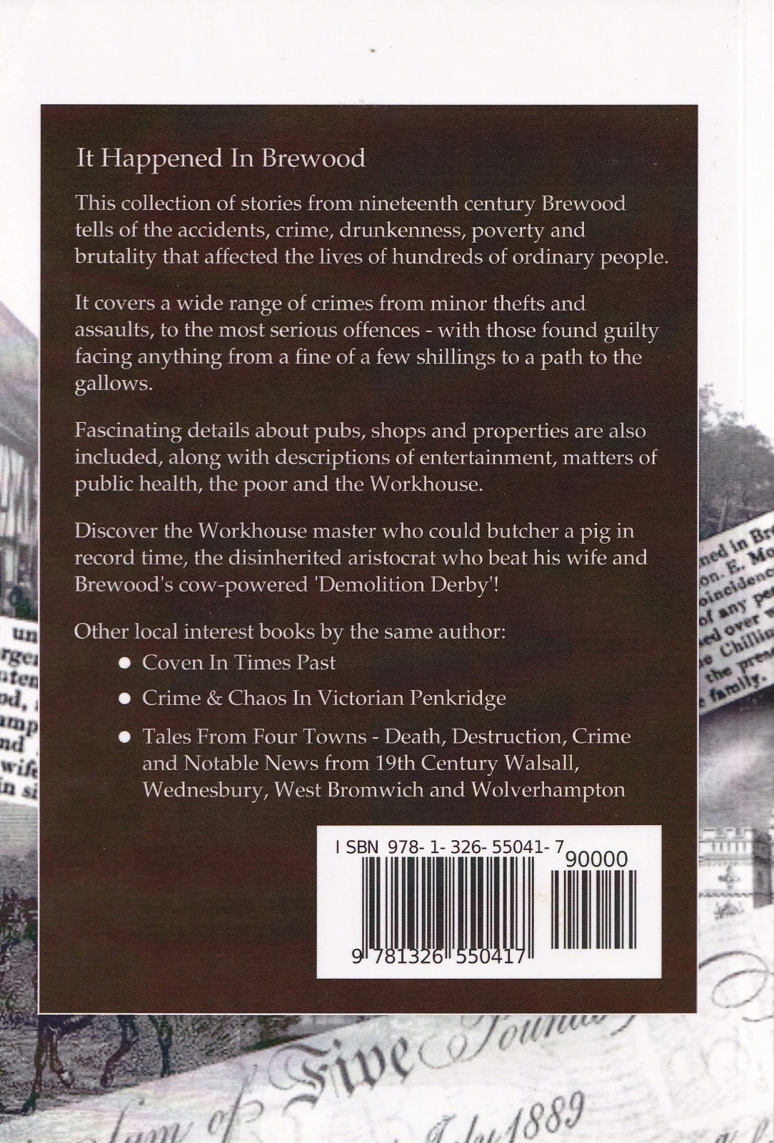 It Happened in Brewood: Paperback Book by Paul Robinson