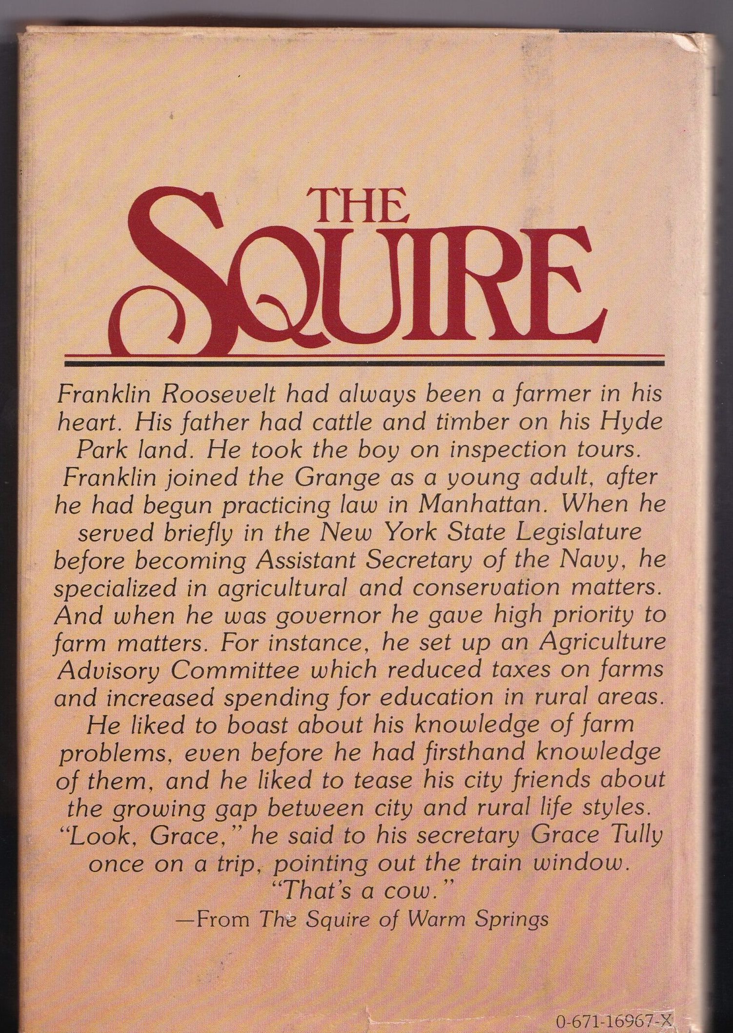 The Squire of Warm Springs Hardback First Edition