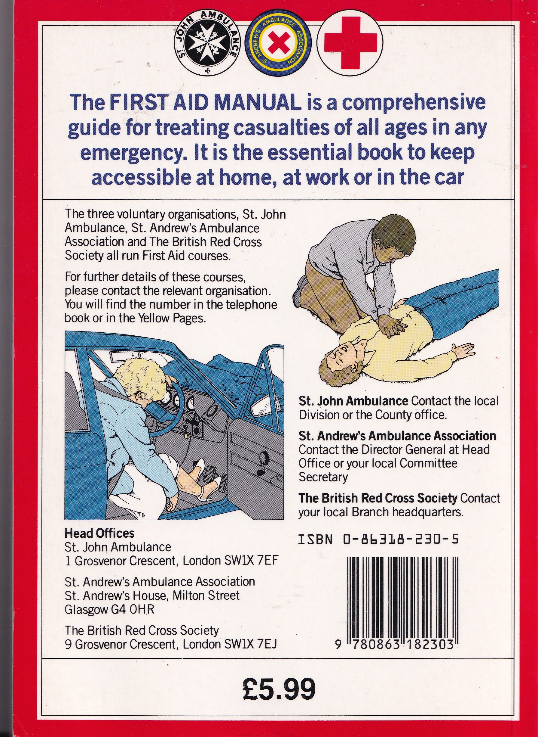 First Aid Manual 5th Edition Paperback | Used Book