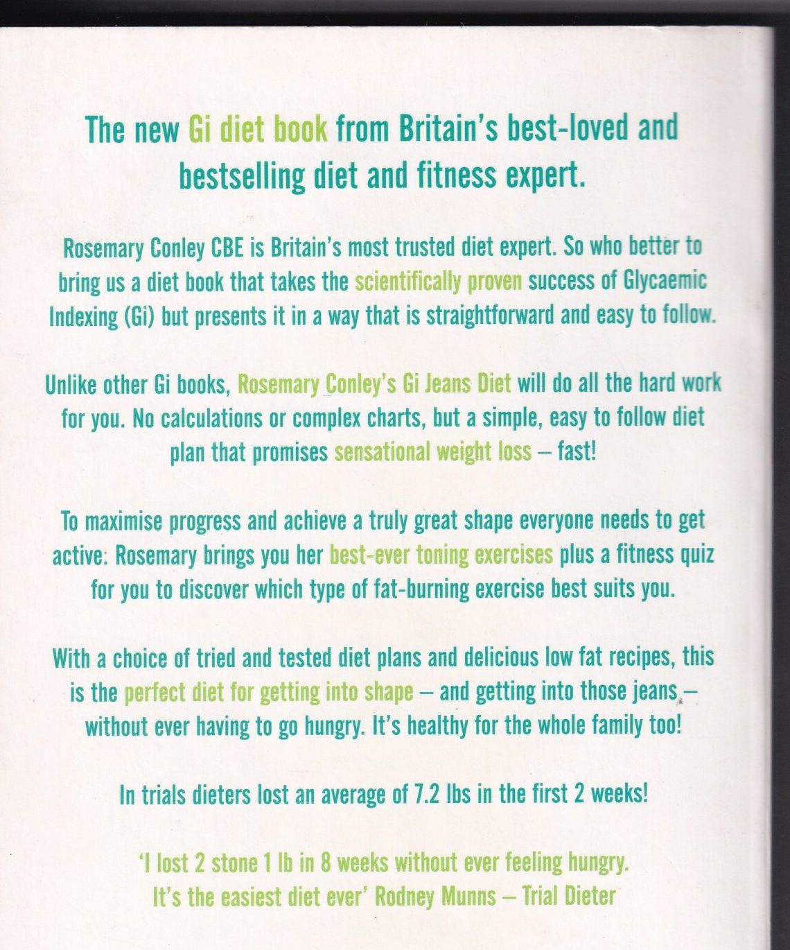 Rosemary Conley’s Gi Jeans Diet – 2006 Paperback