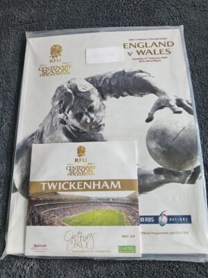England v Wales 2010 RBS 6 Nations Official Programme and DVD